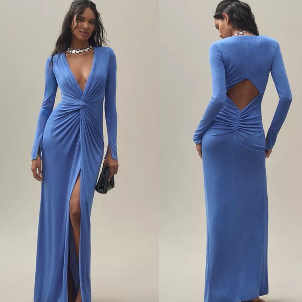 Katie May In A Mood Maxi Dress in Ocean Blue Size Medium